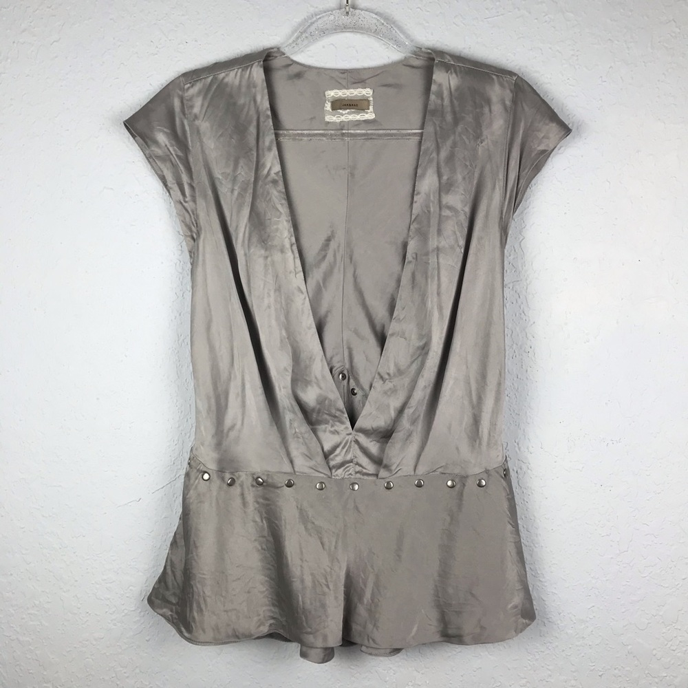 Elegant Gray Women's Top